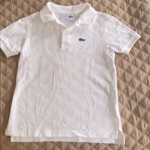 Lacoste Boys white polo